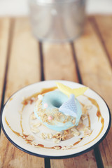 Fancy donut with cute mermaid on top