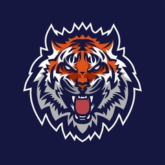 tiger esport gaming mascot logo template