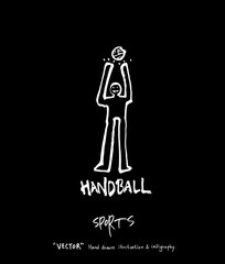 스포츠 포스터 / 손으로 그린 스포츠 그림