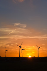 éoliennes vent energie ciel vert ecologie