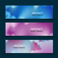 Banner abstract  dynamic.Contour line.Vector Illustration. Design Template. Modern Pattern.