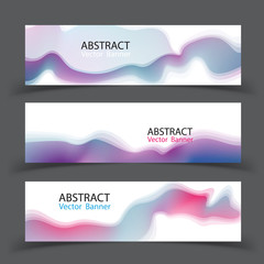 Banner abstract  dynamic.Contour line.Vector Illustration. Design Template. Modern Pattern.
