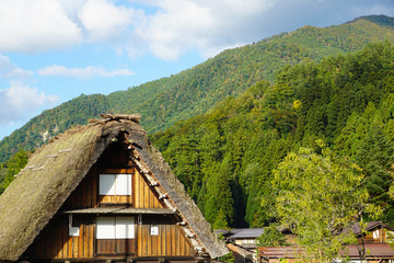 Fototapeta na wymiar Japanese world heritage, Shirakawago, Gifu. 日本の世界遺産　白川郷岐阜 
