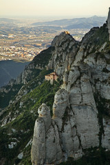 Fototapeta na wymiar Montserrat mountain near Barcelona. Spain