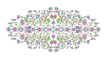 Floral ornament in oriental style.