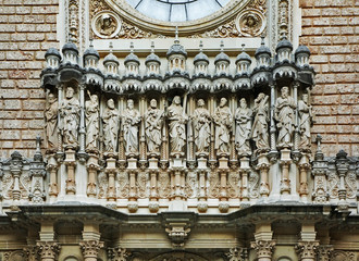 Santa Maria de Montserrat Abbey near Barcelona. Spain