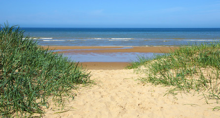 Fototapeta na wymiar plages de Normandie