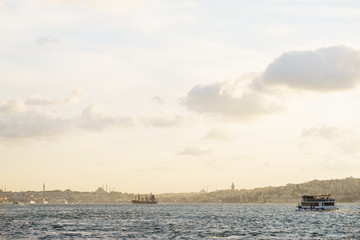 Naklejka premium View of Istanbul from the Bosphorus.