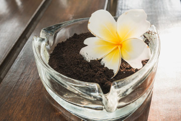 The restaurant serves as an ashtray to serve the customers.