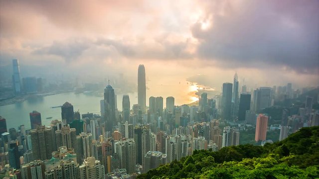 4K Timelapse from the viewpoint of Hong Kong