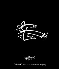 스포츠 포스터 / 손으로 그린 스포츠 그림