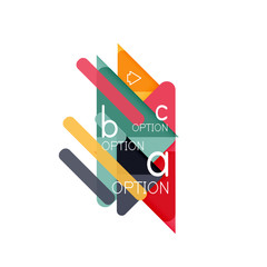 Triangle data visualization design, option infographic layout