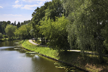 Obraz premium Augustow Canal in Augustow. Poland