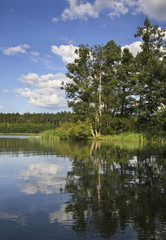 Fototapeta na wymiar Rospuda lake near Augustow. Poland