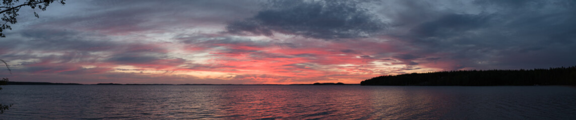 Fototapeta na wymiar Panorama sunset 05