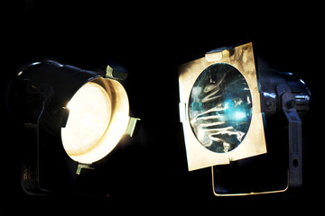 old reflectors in the night