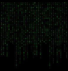 binary code stream background data vector design