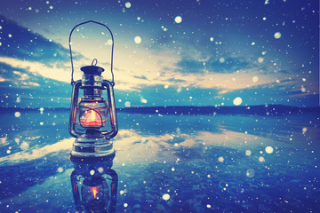 kalter Wintermorgen am See