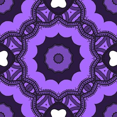 Decorative floral ornament. seamless pattern. vector illustration. Tribal Ethnic Arabic, Indian, motif. for interior design, wallpaper