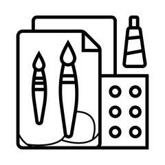Art icon vector