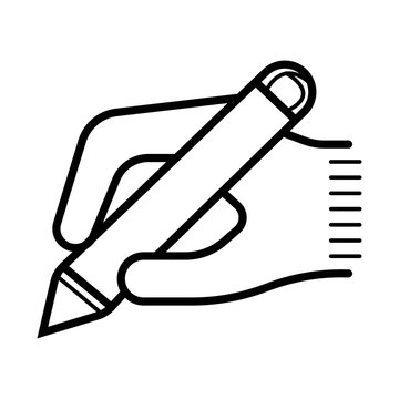 Handwriting icon vector