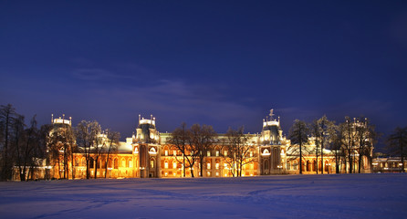 Fototapeta na wymiar Grand palace in Tsaritsyno. Moscow. Russia