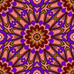 Art deco floral pattern of geometric elements. seamless pattern. Vector illustration. design for printing, presentation, textile industry.