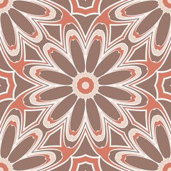 Art deco floral pattern of geometric elements. seamless pattern. Vector illustration. design for printing, presentation, textile industry.