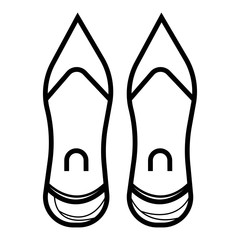 High heel shoe icon.