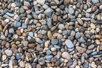 Pebbles on a Shore or Beach