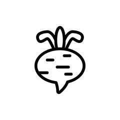 Beetroot icon vector illustration