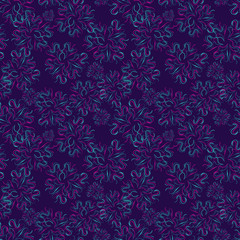 Abstract flower pattern. Vector