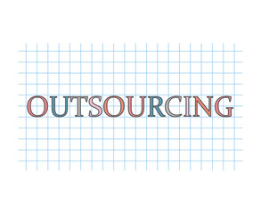 Outsourcing concept- vector illustration