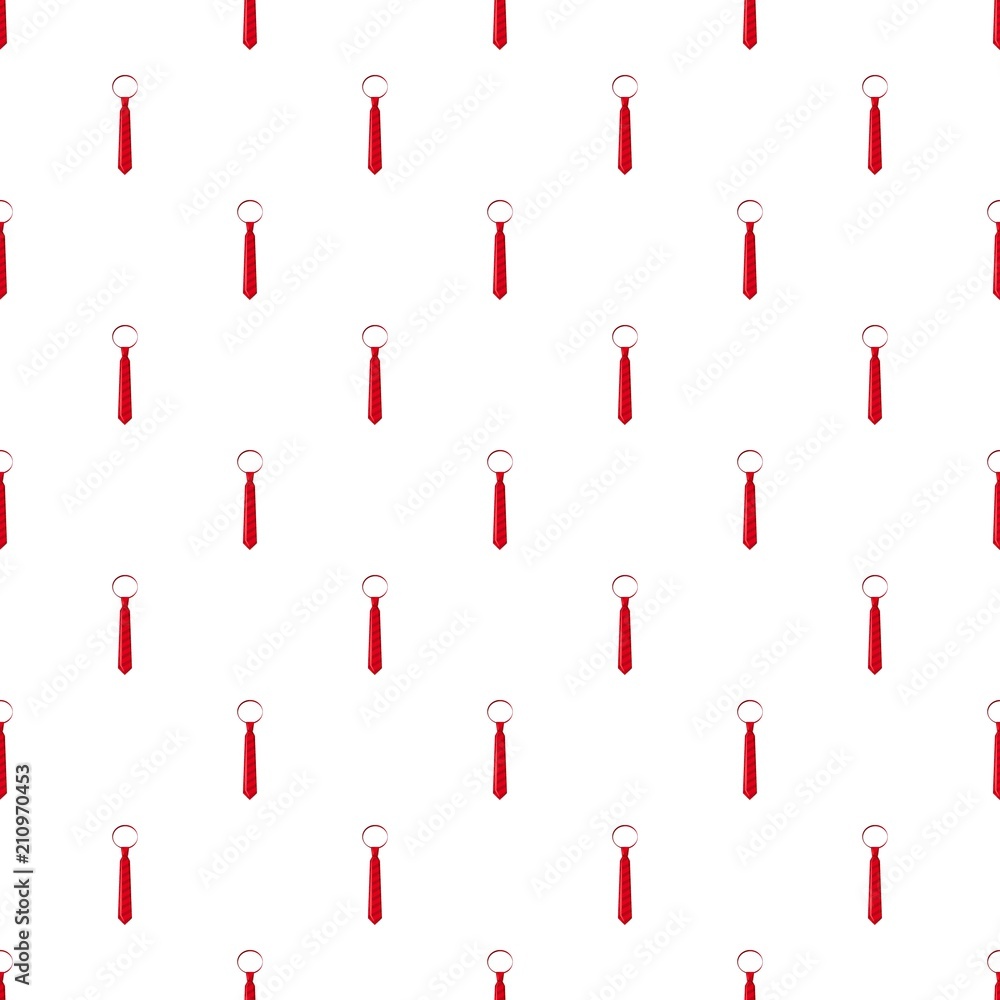 Poster Tie pattern seamless repeat in cartoon style vector illustration