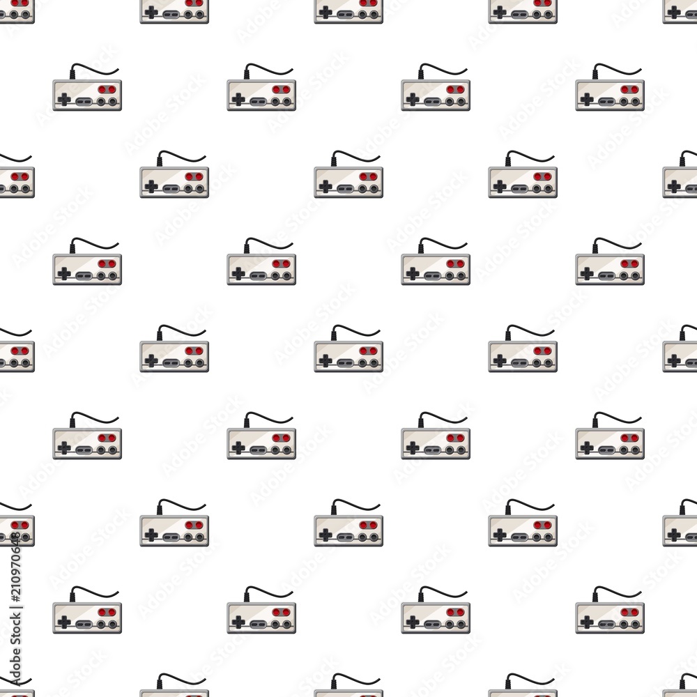 Poster monitor socket pattern seamless repeat in cartoon style vector illustration
