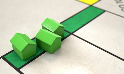 House Icon On A Boardgame