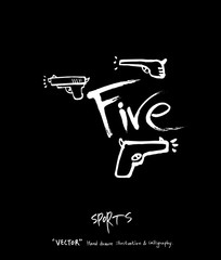 스포츠 포스터 / 손으로 그린 스포츠 그림