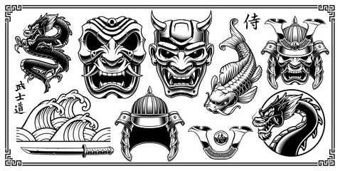 Samurai design elements.