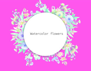 Elegant colorful flower