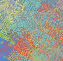 Fototapeta premium Abstract painting on canvas. Hand made art. Colorful texture. Modern artwork. Strokes of fat paint. Brushstrokes. Contemporary art. Artistic background image.