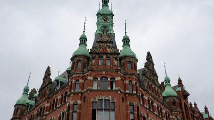 Hamburg hafencity, Speicherstadt, Ziegelsteingebäude