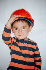 little Boy dream to become Civil Engineer, education concept.