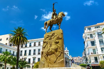 Foto op Plexiglas Monument to Emir Abdelkader El Djezairi in Algiers, Algeria © Leonid Andronov