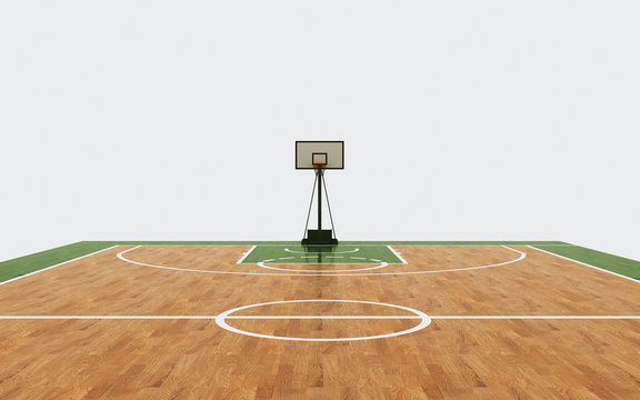 Rendering Of Basketball Arena Background