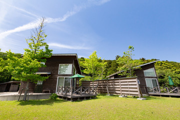 一畑山コテージ -一畑薬師の境内に建つ洋風の宿坊-