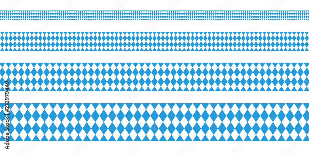 Wall mural Banner Octoberfest Straight Pattern