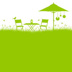 Naklejka premium Garden Background Green