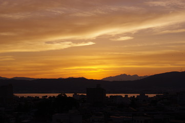 Naklejka premium 黄昏の空 K3AP4970