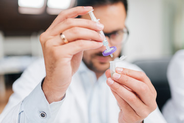 Microbiological laboratory test.