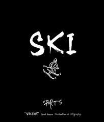 스포츠 포스터 / 손으로 그린 스포츠 그림